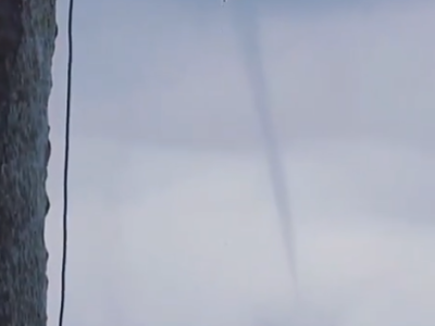 Dos trombas marinas se forman en costas de Bávaro, Punta Cana por vaguada y frente frío