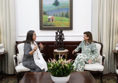 Vicepresidenta Raquel Peña recibe a representante del PNUD