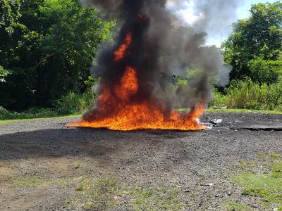 Procuraduría reporta incineración de 616 kilogramos de drogas decomisadas en 2026