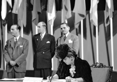 ONU recuerda a la dominicana Minerva Bernardino, una de las cuatro mujeres que firmaron su Carta, en el Día de las Mujeres en el Multilateralismo