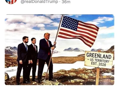 Trump utiliza inteligencia artificial para “simular” la conquista de Groenlandia