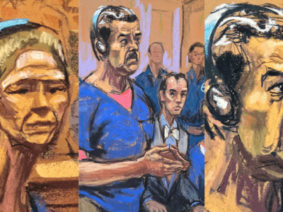 Publican bocetos de la primera audiencia de Maduro y Cilia Flores en corte federal de NY