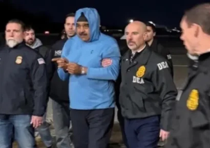 Nicolás Maduro y su esposa Cilia Flores llegan a Nueva York para su audiencia