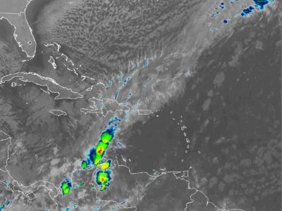 INDOMET: Persisten lluvias dispersas en varias regiones del país debido a remanentes de un sistema frontal