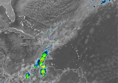 INDOMET: Persisten lluvias dispersas en varias regiones del país debido a remanentes de un sistema frontal