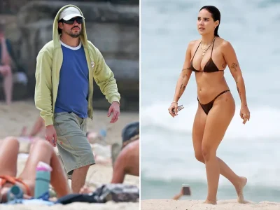 Bad Bunny disfruta de un merecido descanso en una playa de Australia junto a su novia Gabriela Berlingeri