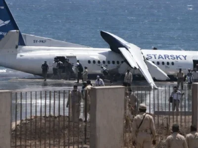 Aeronave de StarSky se accidenta minutos después de salir del aeropuerto Aden Adde