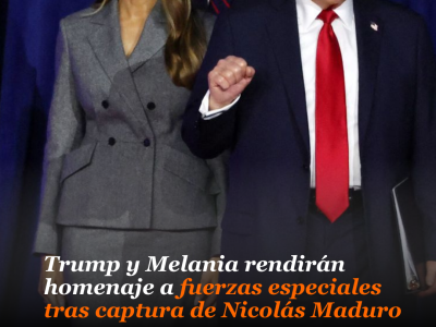 Trump y Melania rendirán homenaje a fuerzas especiales tras captura de Nicolás Maduro