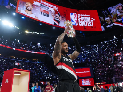 Damian Lillard conquista su tercer concurso de triples de la NBA pese a su lesión