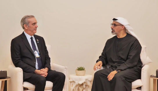 Abinader se reúne con el príncipe heredero de Abu Dhabi y culmina exitosa visita a Emiratos Árabes Unidos