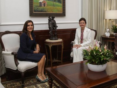 Vicepresidenta Raquel Peña se reunió este miércoles con la embajadora de EE. UU. en el Palacio Nacional