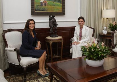 Vicepresidenta Raquel Peña se reunió este miércoles con la embajadora de EE. UU. en el Palacio Nacional