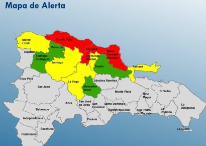 Centro de Operaciones de Emergencias (COE) declara alerta roja en tres provincias por efectos de un sistema frontal