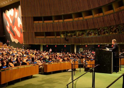 Leonel Fernández participa como orador principal en el Montessori Model UN en la sede de las Naciones Unidas