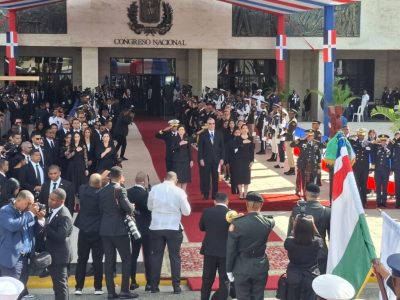 Presidente Abinader llega al Congreso Nacional para rendir cuentas al país