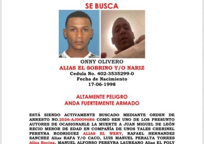 Policía emite alertas “Se Busca” contra prófugos vinculados a homicidio en Pedro Brand