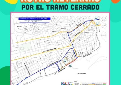 Cerrarán tramo del Malecón este viernes por desfile del Carnaval del Distrito Nacional