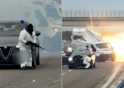 Delincuentes se hacen pasar por policías para asaltar furgón blindado en Lecce-Brindisi; varios detenidos