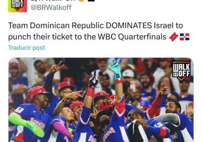 Israel responde a burla de Palestina tras derrota ante República Dominicana en el Clásico Mundial de Béisbol