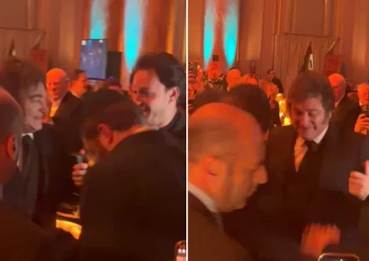 El presidente Milei sorprende bailando en gala judía de Nueva York