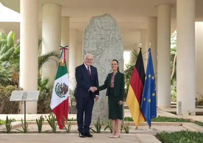 Sheinbaum recibe al presidente de Alemania en México