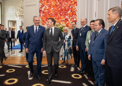 Presidente Abinader y Emmanuel Macron anuncian inicio de los trabajos del Monorriel de SD la próxima semana