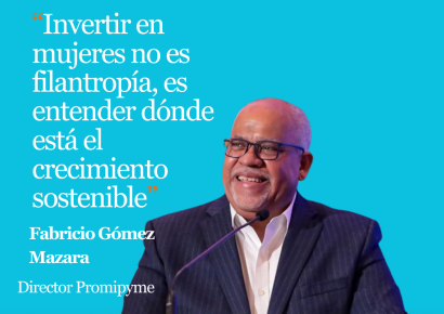 Fabricio Gómez Mazara resalta el impacto económico de financiar a las mujeres en el Foro Promipyme Mujer