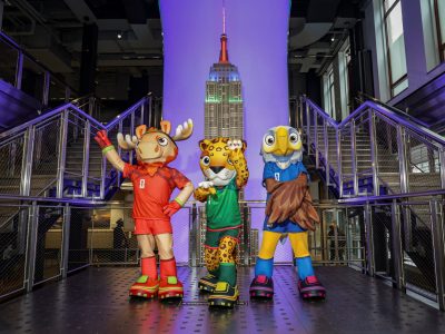 El Empire State se ilumina con los colores de México, Estados Unidos y Canadá a 100 días del Mundial de Fútbol