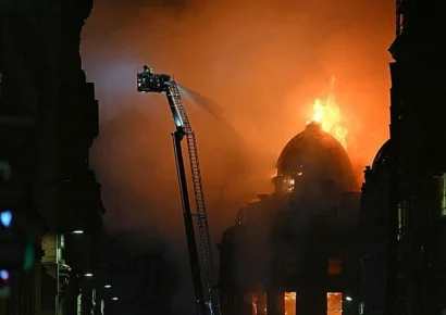 Incendio devastador destruye edificio histórico en Glasgow, Escocia