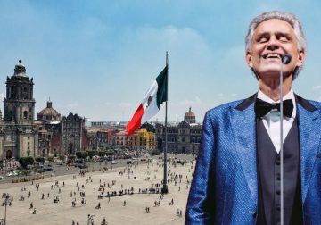 Andrea Bocelli dará concierto gratuito en el Zócalo de Ciudad de México