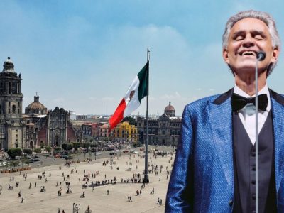 Andrea Bocelli dará concierto gratuito en el Zócalo de Ciudad de México