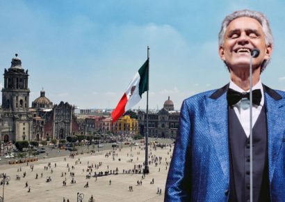 Andrea Bocelli dará concierto gratuito en el Zócalo de Ciudad de México
