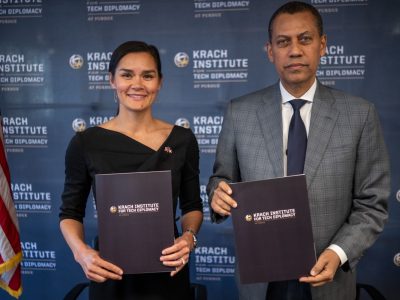 Indotel firma acuerdo con el Krach Institute de Purdue para fortalecer diplomacia tecnológica de República Dominicana