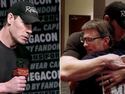 Fan que lucha contra el cáncer cumple su sueño de abrazar a John Cena