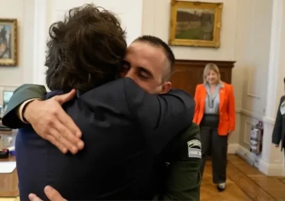Milei recibe a Nahuel Gallo, liberado tras 448 días detenido en Venezuela