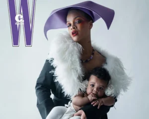 Rihanna presenta por primera vez el rostro de su hija Rocki en una exclusiva portada de revista W.