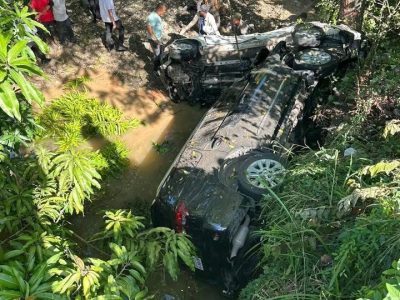 Vehículo de la avanzada presidencial sufre accidente en Maimón, Puerto Plata; el presidente no iba a bordo