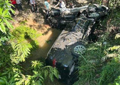 Vehículo de la avanzada presidencial sufre accidente en Maimón, Puerto Plata; el presidente no iba a bordo