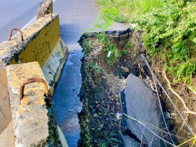 Puerto Plata exige intervención urgente por carreteras hundidas tras lluvias