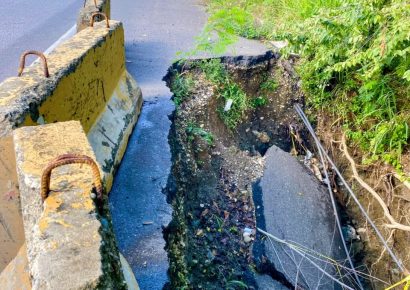 Puerto Plata exige intervención urgente por carreteras hundidas tras lluvias
