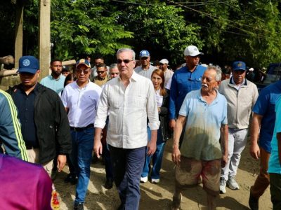 Presidente Abinader realizará recorrido por zonas afectadas por lluvias y encabezará múltiples actividades oficiales este sábado