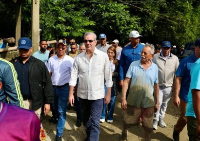 Presidente Abinader realizará recorrido por zonas afectadas por lluvias y encabezará múltiples actividades oficiales este sábado