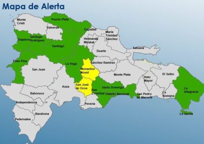 COE mantiene dos provincias en alerta amarilla y nueve en verde por efectos de vaguada y viento