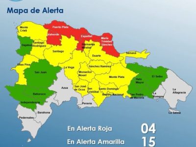 El COE amplía la alerta roja a cuatro provincias y mantiene 25 bajo vigilancia por condiciones meteorológicas adversas