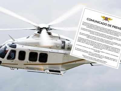 Helicóptero de la Fuerza Aérea sufre accidente en San Isidro; tripulación ilesa