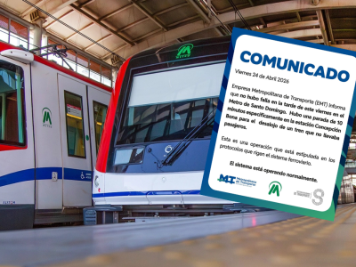 Metro de Santo Domingo aclara: parada en Concepción Bona fue protocolo, no falla del sistema