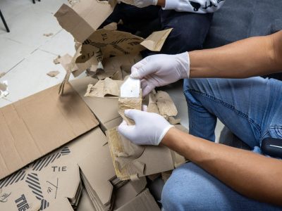 DNCD frustra envío a España de 735 láminas de cocaína ocultas en cajas de cartón