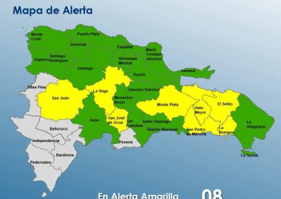 COE mantiene 26 provincias bajo alerta por lluvias de vaguada