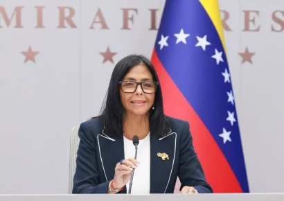 Delcy Rodríguez exige fin total de sanciones contra Venezuela