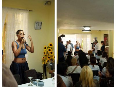 Tokischa dona RD$500,000 al Hogar Crea y comparte cómo superó su adicción con las mujeres ingresadas
